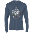 T-Shirts Indigo / X-Small Kingdom & Hearts Crest Triblend Long Sleeve Hoodie Tee