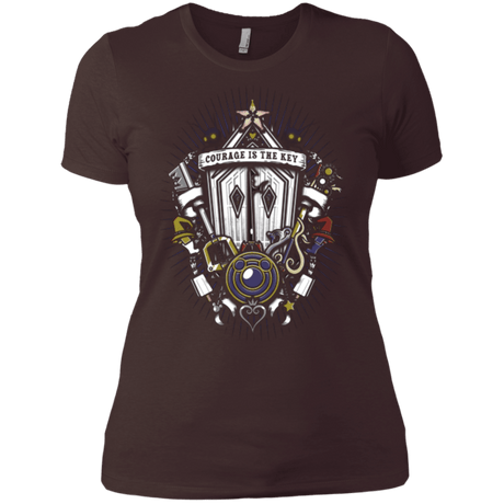 T-Shirts Dark Chocolate / X-Small Kingdom & Hearts Crest Women's Premium T-Shirt