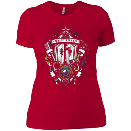 T-Shirts Red / X-Small Kingdom & Hearts Crest Women's Premium T-Shirt