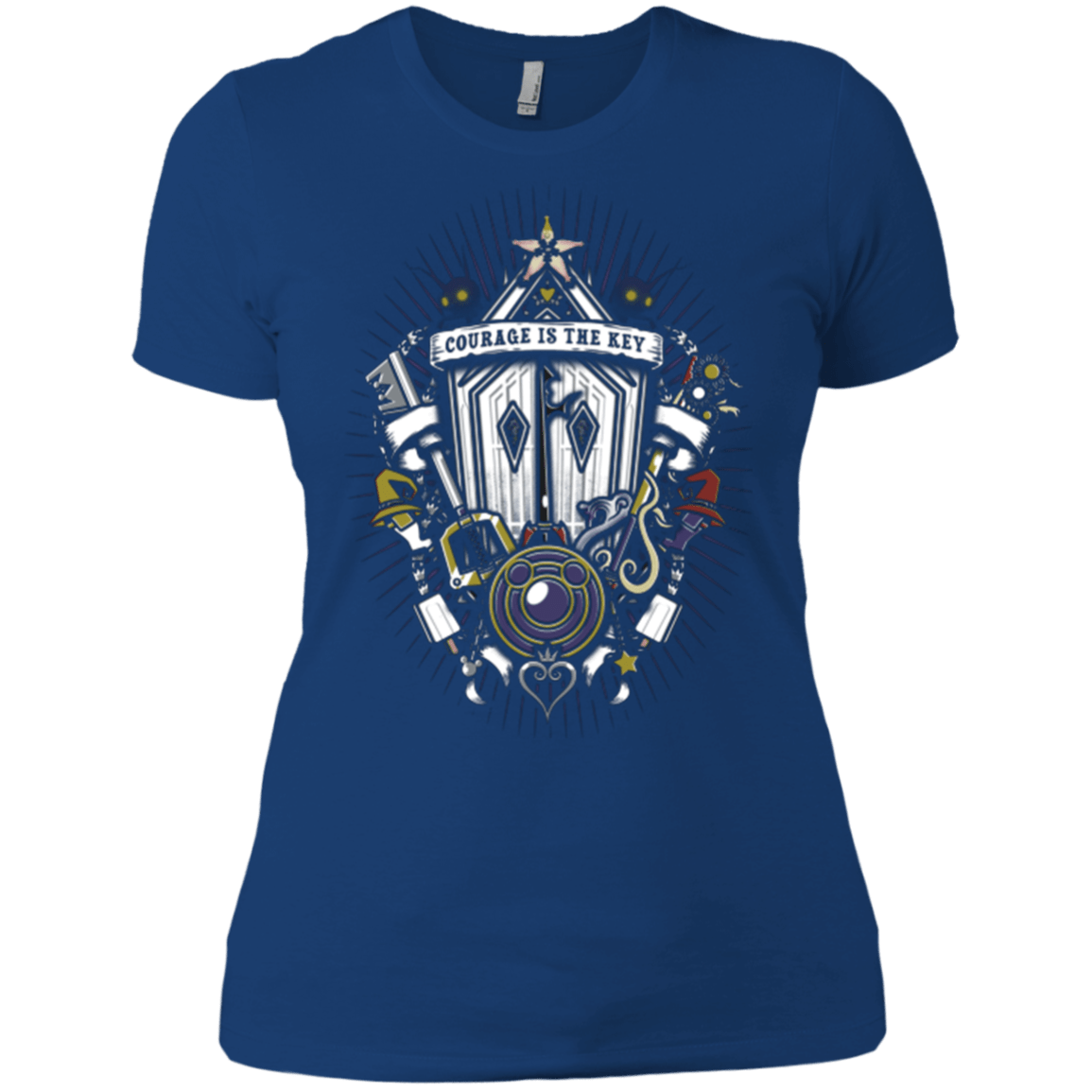 T-Shirts Royal / X-Small Kingdom & Hearts Crest Women's Premium T-Shirt