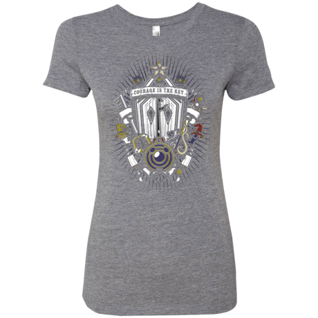 T-Shirts Premium Heather / Small Kingdom & Hearts Crest Women's Triblend T-Shirt