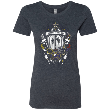T-Shirts Vintage Navy / Small Kingdom & Hearts Crest Women's Triblend T-Shirt