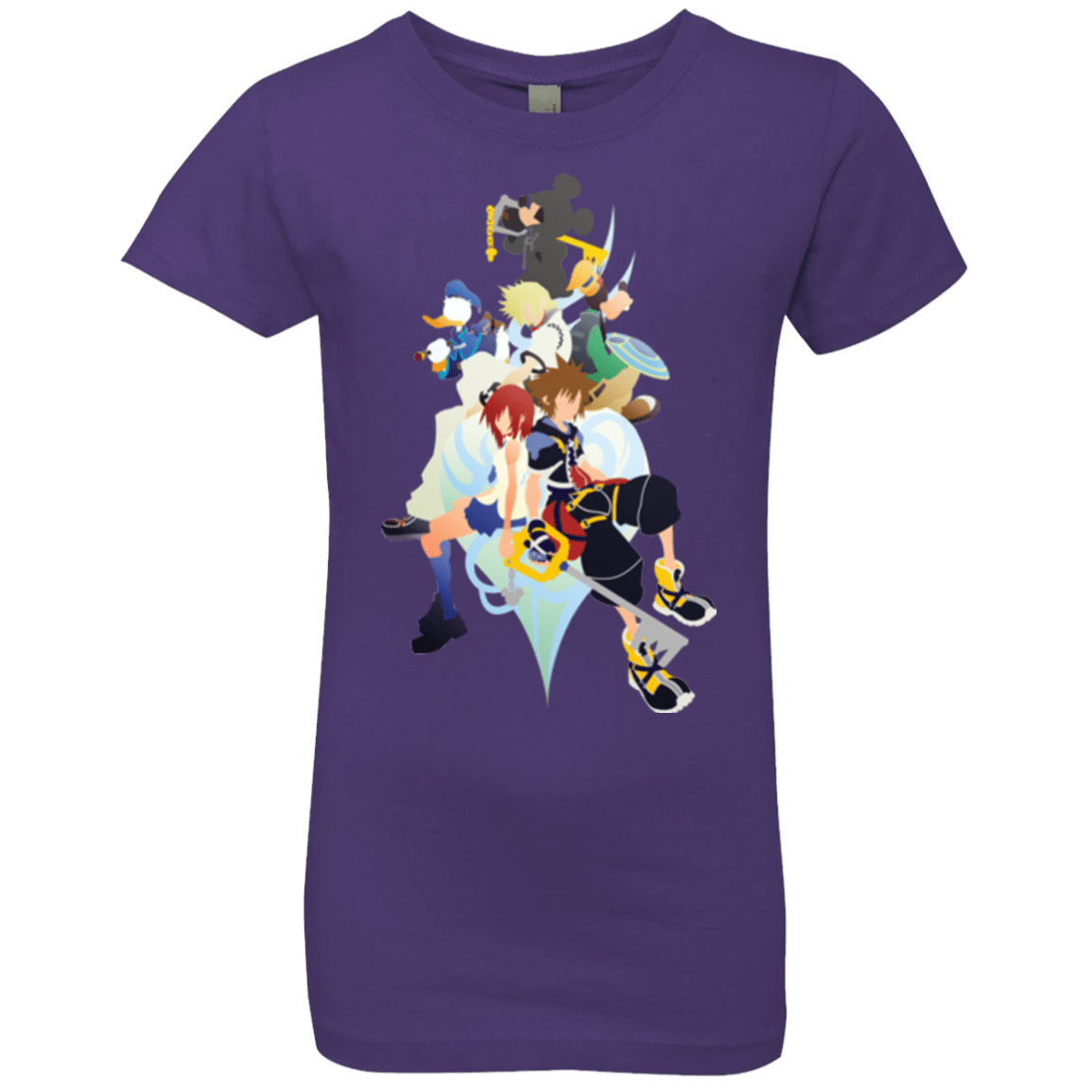 T-Shirts Purple Rush / YXS Kingdom Hearts Girls Premium T-Shirt
