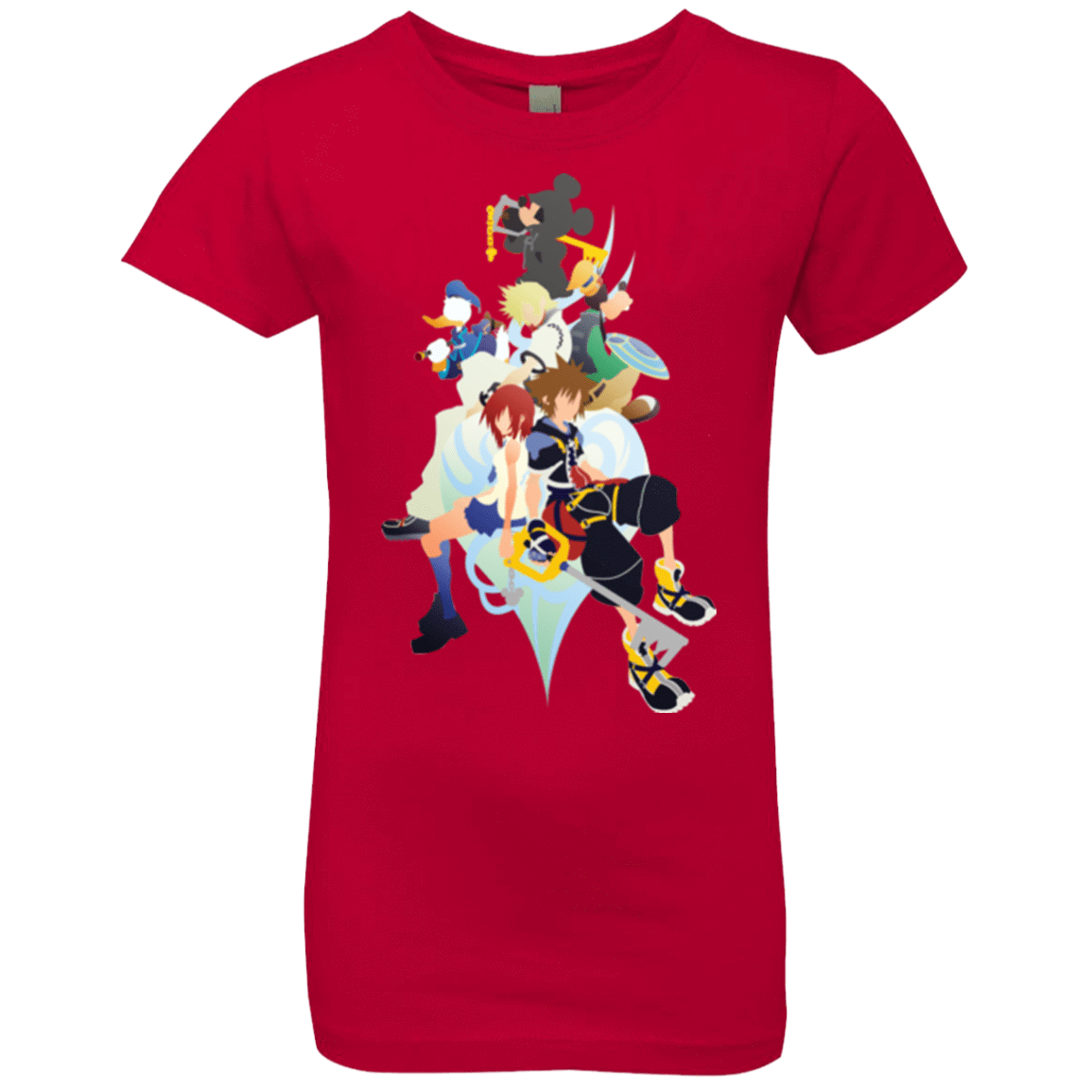 T-Shirts Red / YXS Kingdom Hearts Girls Premium T-Shirt