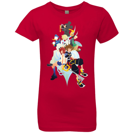 T-Shirts Red / YXS Kingdom Hearts Girls Premium T-Shirt