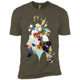 T-Shirts Military Green / X-Small Kingdom Hearts Men's Premium T-Shirt