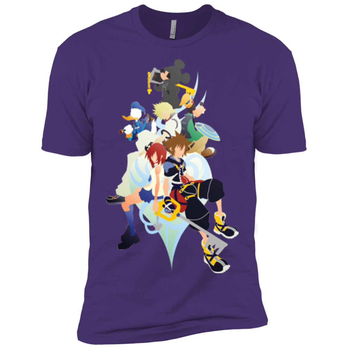 T-Shirts Purple / X-Small Kingdom Hearts Men's Premium T-Shirt