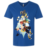 T-Shirts Royal / X-Small Kingdom Hearts Men's Premium V-Neck