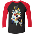T-Shirts Vintage Black/Vintage Red / X-Small Kingdom Hearts Men's Triblend 3/4 Sleeve