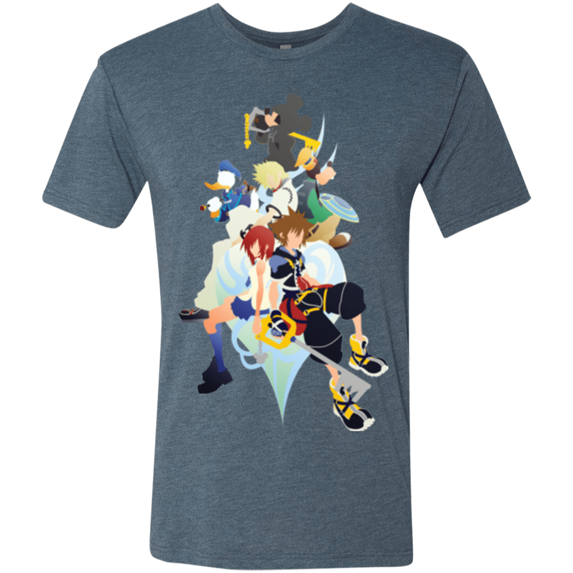 T-Shirts Indigo / Small Kingdom Hearts Men's Triblend T-Shirt