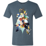 T-Shirts Indigo / Small Kingdom Hearts Men's Triblend T-Shirt