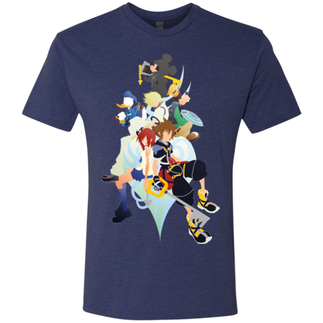 T-Shirts Vintage Navy / Small Kingdom Hearts Men's Triblend T-Shirt
