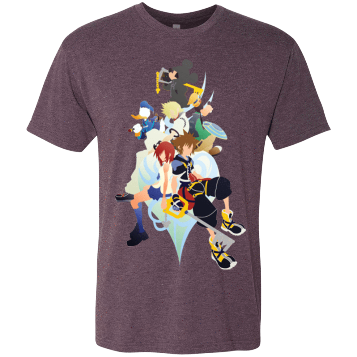 T-Shirts Vintage Purple / Small Kingdom Hearts Men's Triblend T-Shirt