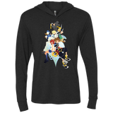 T-Shirts Vintage Black / X-Small Kingdom Hearts Triblend Long Sleeve Hoodie Tee