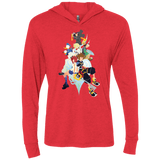 T-Shirts Vintage Red / X-Small Kingdom Hearts Triblend Long Sleeve Hoodie Tee