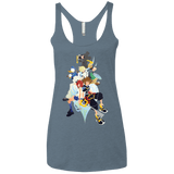 T-Shirts Indigo / X-Small Kingdom Hearts Women's Triblend Racerback Tank