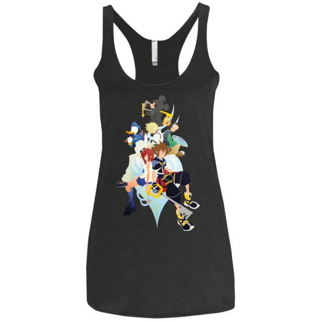T-Shirts Vintage Black / X-Small Kingdom Hearts Women's Triblend Racerback Tank