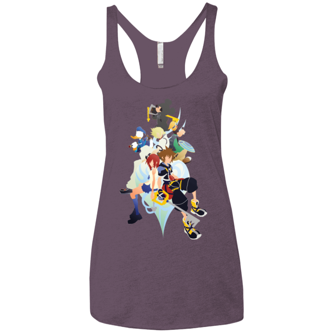 T-Shirts Vintage Purple / X-Small Kingdom Hearts Women's Triblend Racerback Tank