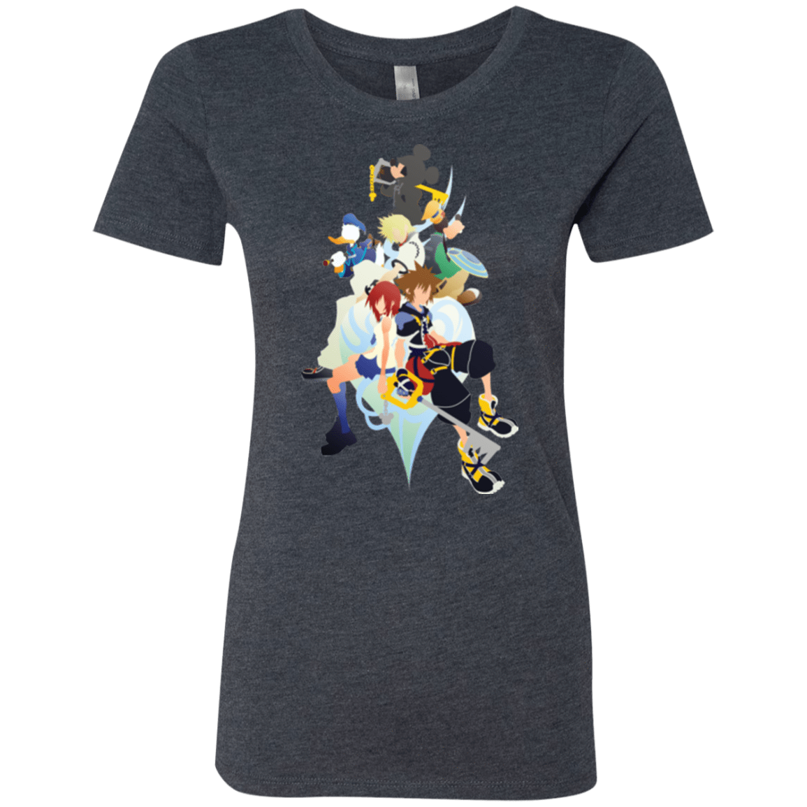 T-Shirts Vintage Navy / Small Kingdom Hearts Women's Triblend T-Shirt