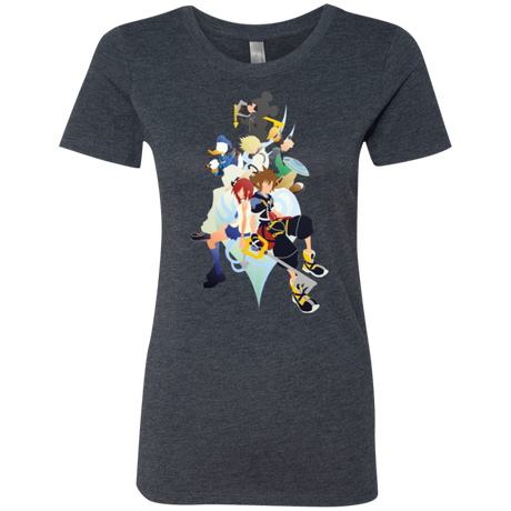 T-Shirts Vintage Navy / Small Kingdom Hearts Women's Triblend T-Shirt