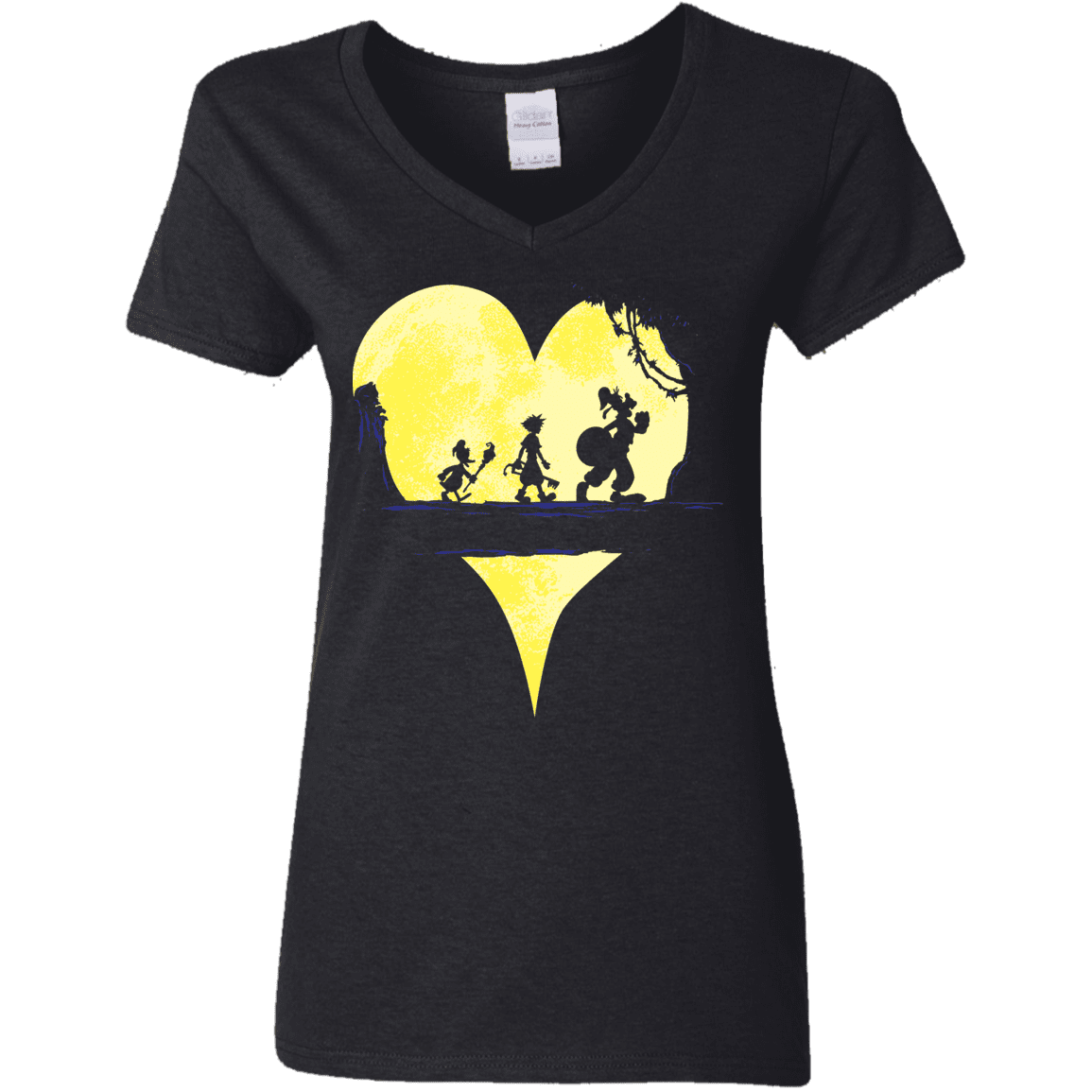 T-Shirts Black / S Kingdom Moonwalk Women's V-Neck T-Shirt