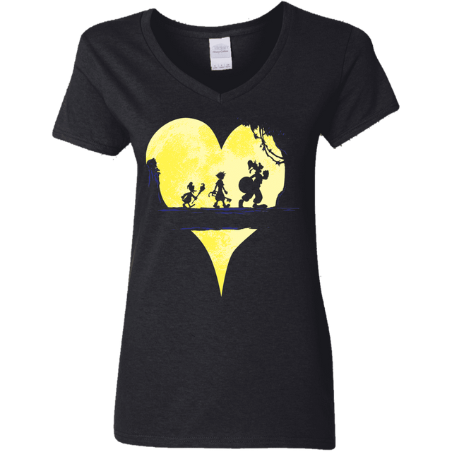 T-Shirts Black / S Kingdom Moonwalk Women's V-Neck T-Shirt