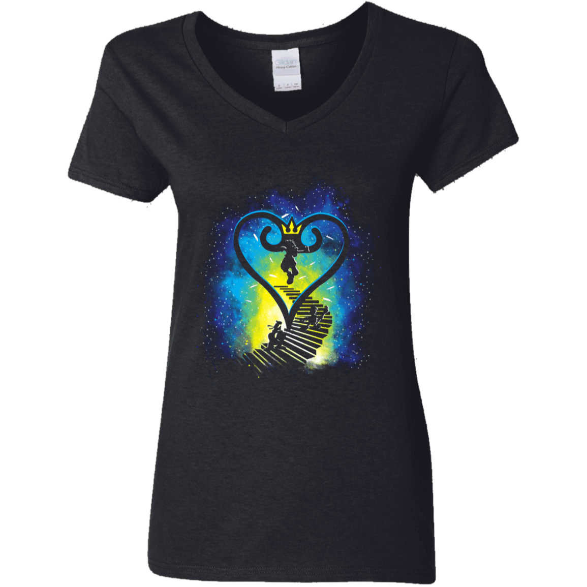 T-Shirts Black / S Kingdom Quest Women's V-Neck T-Shirt