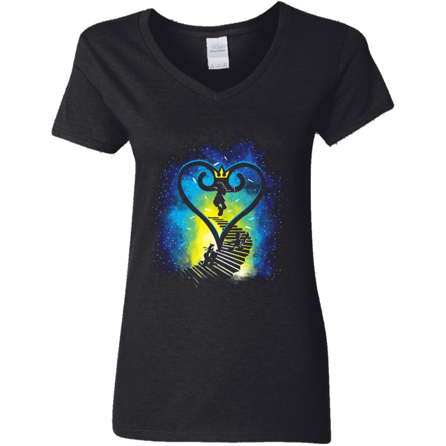 T-Shirts Black / S Kingdom Quest Women's V-Neck T-Shirt