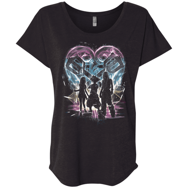 T-Shirts Vintage Black / X-Small Kingdom Trio Triblend Dolman Sleeve