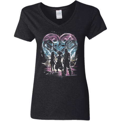 T-Shirts Black / S Kingdom Trio Women's V-Neck T-Shirt