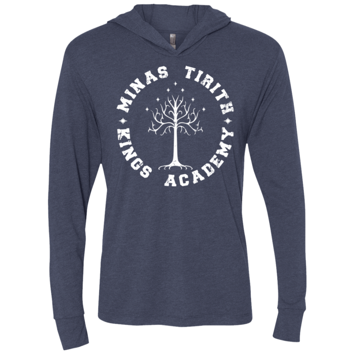 T-Shirts Vintage Navy / X-Small Kings Academy Triblend Long Sleeve Hoodie Tee