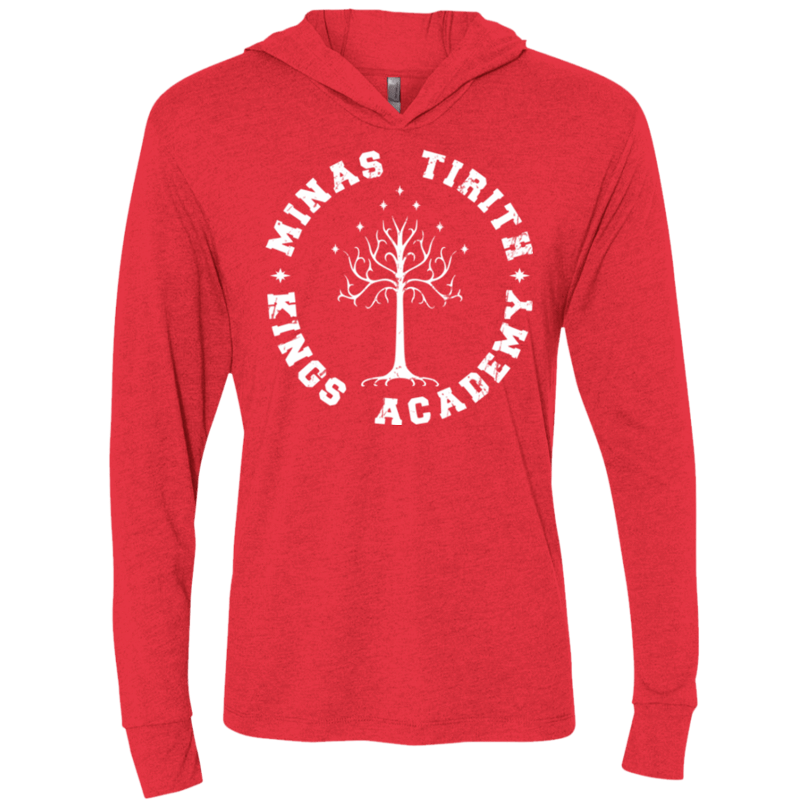 T-Shirts Vintage Red / X-Small Kings Academy Triblend Long Sleeve Hoodie Tee