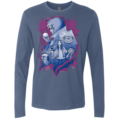 T-Shirts Indigo / Small Kings Labyrinth Men's Premium Long Sleeve