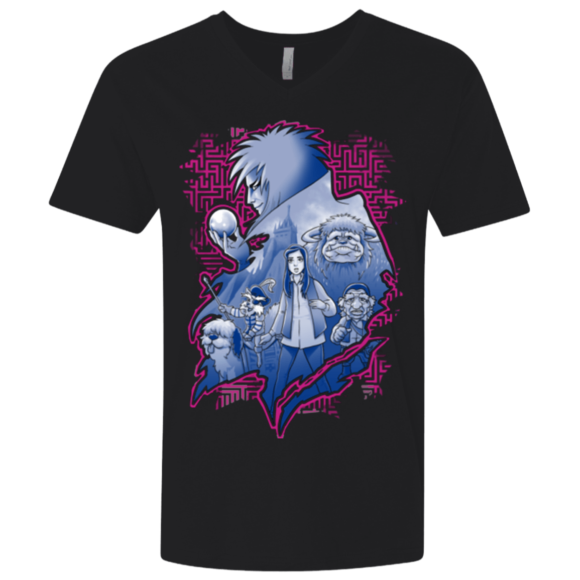 T-Shirts Black / X-Small Kings Labyrinth Men's Premium V-Neck