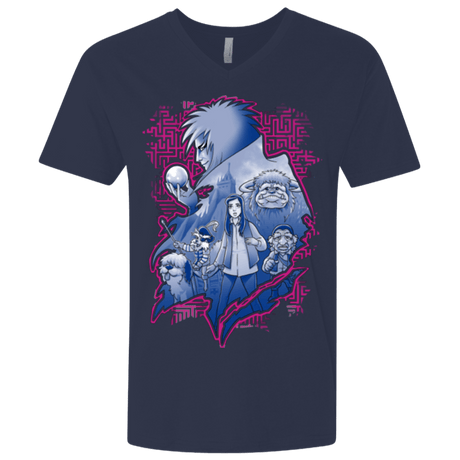 T-Shirts Midnight Navy / X-Small Kings Labyrinth Men's Premium V-Neck