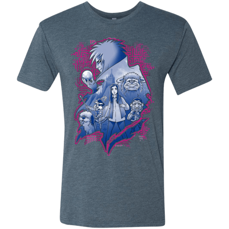 T-Shirts Indigo / Small Kings Labyrinth Men's Triblend T-Shirt