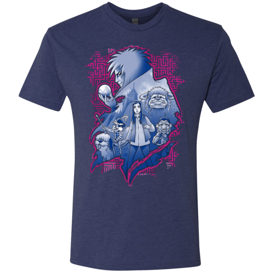 T-Shirts Vintage Navy / Small Kings Labyrinth Men's Triblend T-Shirt