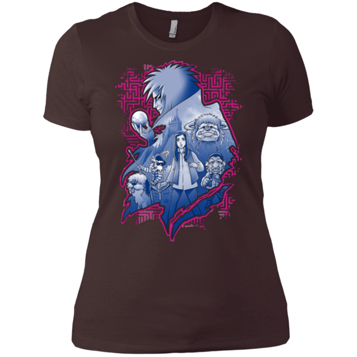 T-Shirts Dark Chocolate / X-Small Kings Labyrinth Women's Premium T-Shirt