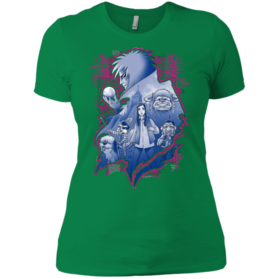 T-Shirts Kelly Green / X-Small Kings Labyrinth Women's Premium T-Shirt