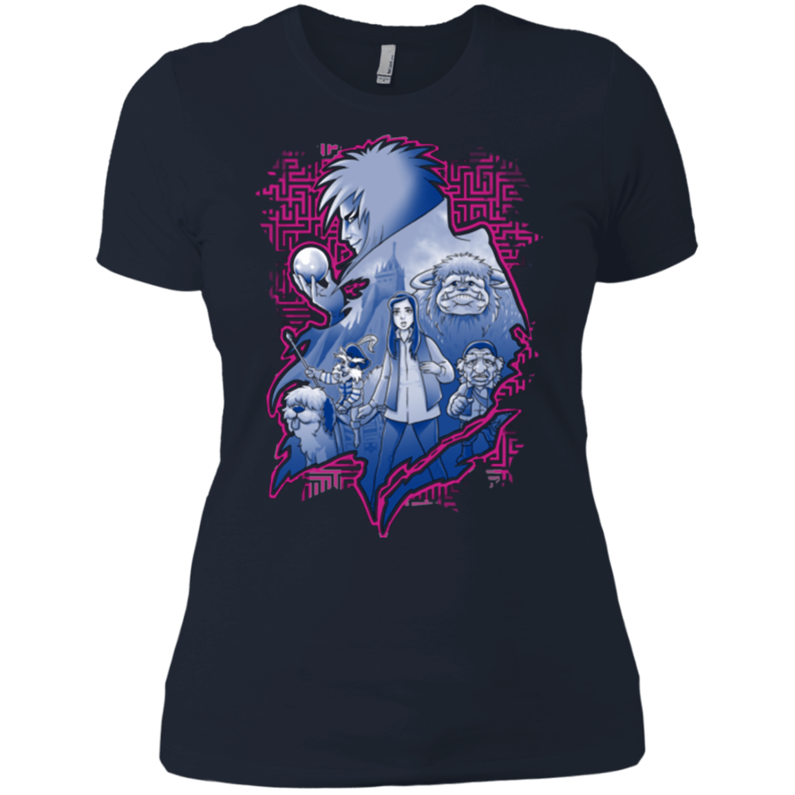 T-Shirts Midnight Navy / X-Small Kings Labyrinth Women's Premium T-Shirt