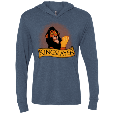 T-Shirts Indigo / X-Small Kingslayer Triblend Long Sleeve Hoodie Tee