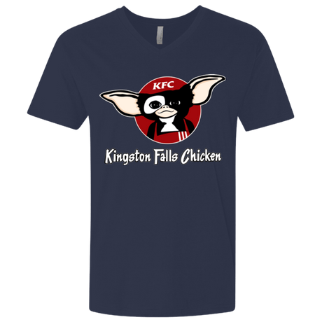 T-Shirts Midnight Navy / X-Small Kingston Falls Chicken Men's Premium V-Neck