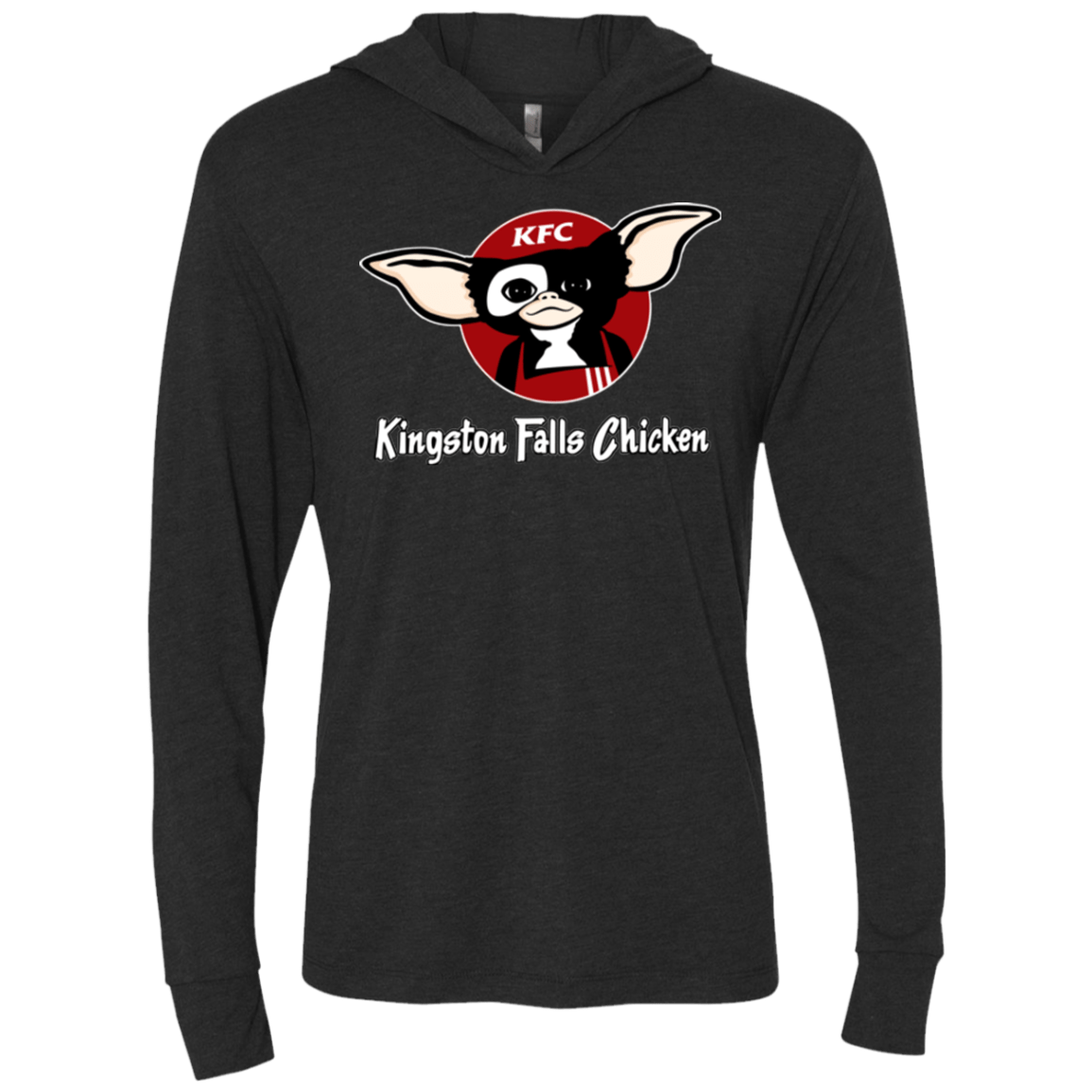 T-Shirts Vintage Black / X-Small Kingston Falls Chicken Triblend Long Sleeve Hoodie Tee