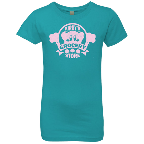 T-Shirts Tahiti Blue / YXS Kirbys Grocery Store Girls Premium T-Shirt
