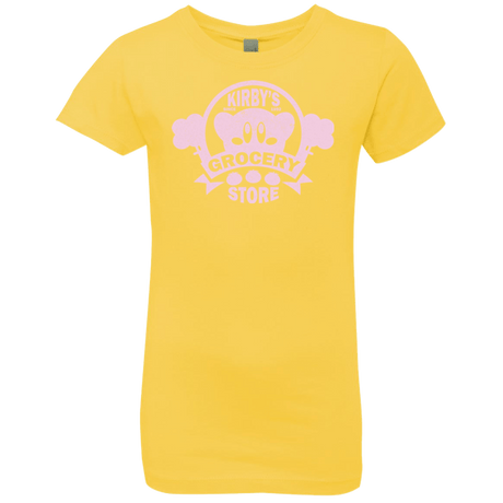 T-Shirts Vibrant Yellow / YXS Kirbys Grocery Store Girls Premium T-Shirt