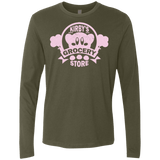 T-Shirts Military Green / Small Kirbys Grocery Store Men's Premium Long Sleeve