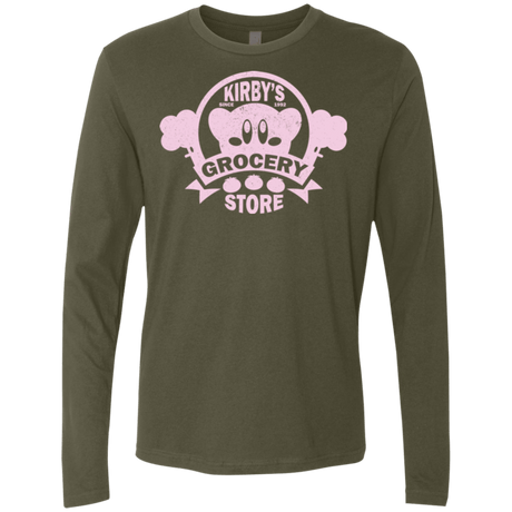 T-Shirts Military Green / Small Kirbys Grocery Store Men's Premium Long Sleeve