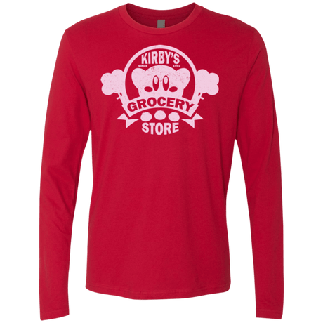 T-Shirts Red / Small Kirbys Grocery Store Men's Premium Long Sleeve