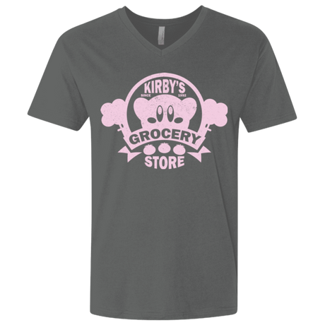 T-Shirts Heavy Metal / X-Small Kirbys Grocery Store Men's Premium V-Neck