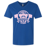 T-Shirts Royal / X-Small Kirbys Grocery Store Men's Premium V-Neck